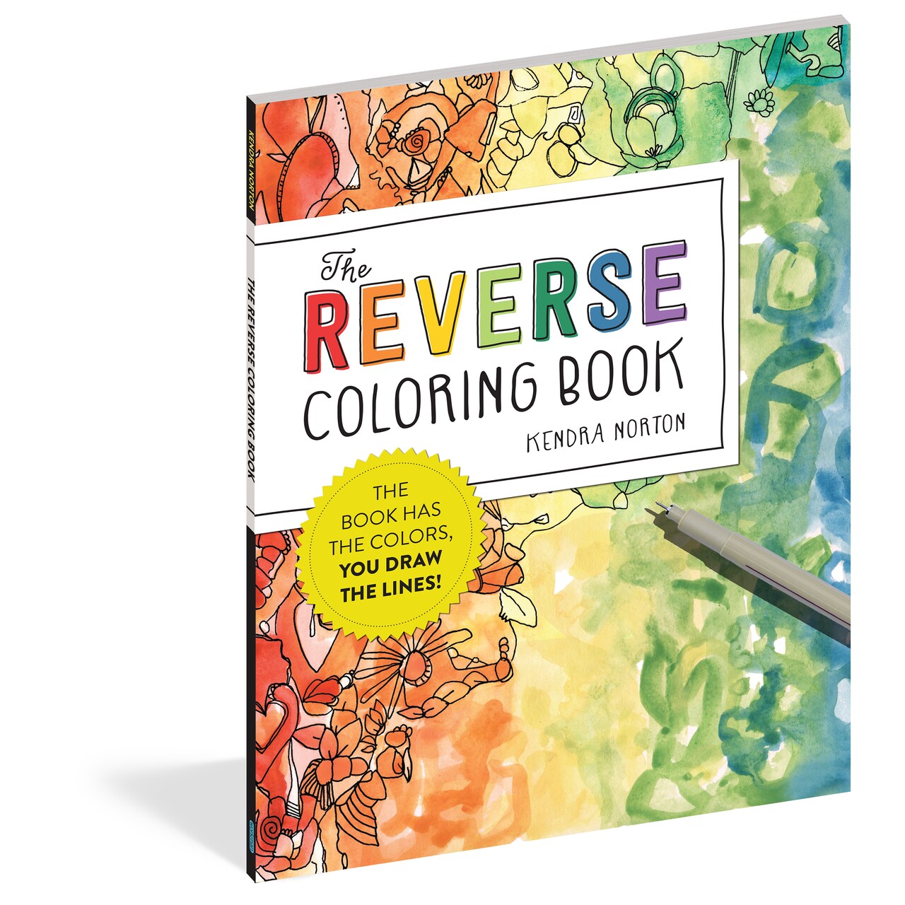 Workman Publishing, The Reverse Coloring Book, 50-Page Reverse Coloring Book